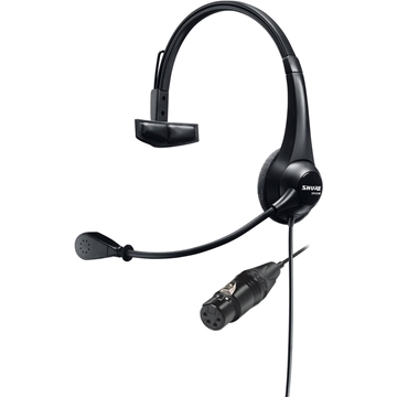 Picture of Lightweight Single-sided Broadcast Headset with Neutrik Female 4-pin XLR Cable
