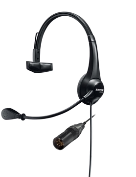 Picture of Lightweight Single-sided Broadcast Headset with Neutrik 5-pin XLR Cable