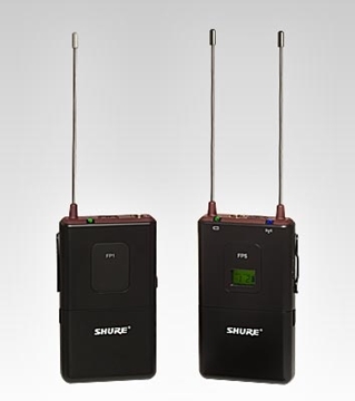 Picture of Bodypack Wireless System, Includes FP1 Transmitter and FP5 Receiver, 470 to 494MHz Frequency Range