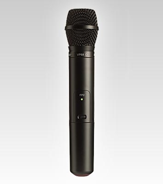 Picture of Handheld Transmitter with VP68 Microphone, 572 to 596MHz Frequency Range