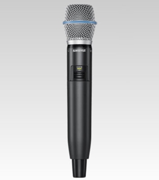 Picture of Handheld Transmitter with Beta 87A Microphone, SB902 Battery