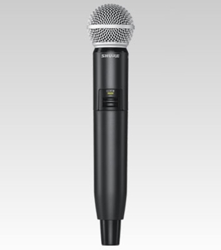 Picture of Handheld Transmitter with SM58 Cardioid Microphone, SB902 Battery