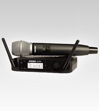 Picture of Vocal System with GLXD4 Wireless Receiver, GLXD2 Handheld Transmitter with SM86 Microphone