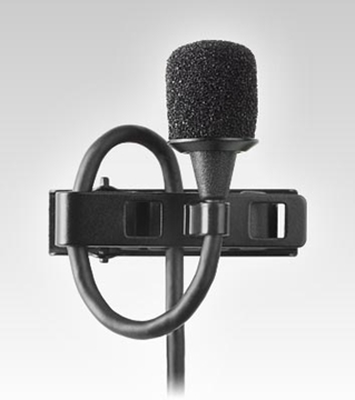 Picture of Cardioid 5 mm Subminiature Lavalier Microphone with TQG Connector for Shure Bodypacks, Black