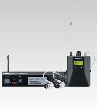 Picture of Stereo Personal Monitor System with P3RA Professional Wireless Bodypack Receiver, 488 to 512MHz Frequency Range