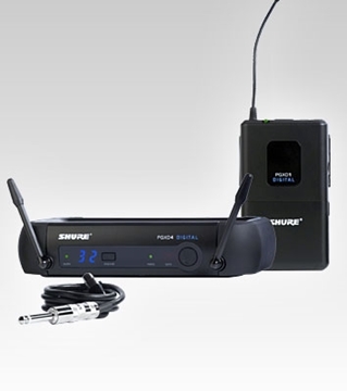 Picture of Bodypack Wireless System with PGXD1 Transmitter, PGXD4 Receiver and WA302 Instrument Cable