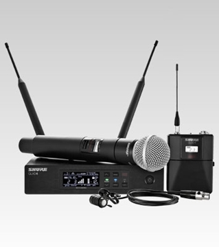 Picture of Bodypack and Vocal Combo System with WL185 and SM58 , 534 to 598MHz Frequency Range