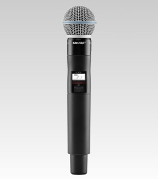 Picture of Handheld Transmitter with Beta 58A Microphone, 632 to 696MHz Frequency Range
