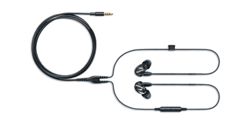 Picture of Sound Isolating Over-ear Earphone, Black, Universal 3.5mm Remote + Mic for Apple and Android