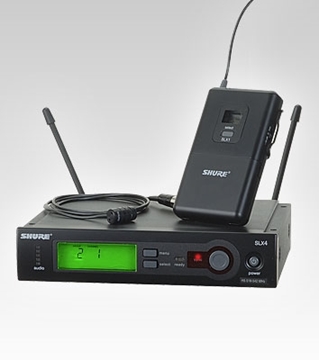 Picture of Lavalier Wireless System with WL185 Lavalier Microphone, 518 to 542MHz Frequency Range