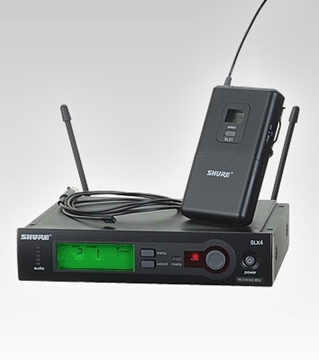 Picture of Lavalier Wireless System with WL93 Subminiature Lavalier Microphone, 470 to 494MHz Frequency Range