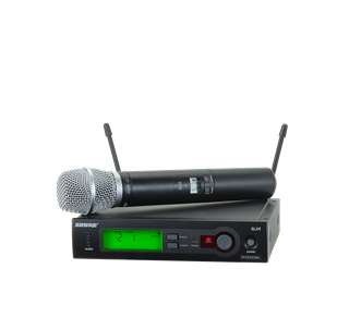 Picture of 1/4 Wave Antenna System with SLX24/SM86 Handheld Transmitter