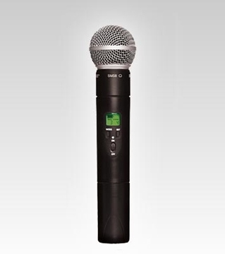Picture of ULX2 Handheld Transmitter with SM86 Microphone, 470 to 506MHz Frequency Band