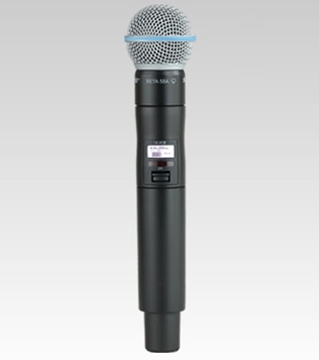 Picture of Handheld Wireless Transmitter with Beta 58A Microphone, 902 to 928MHz Frequency Range