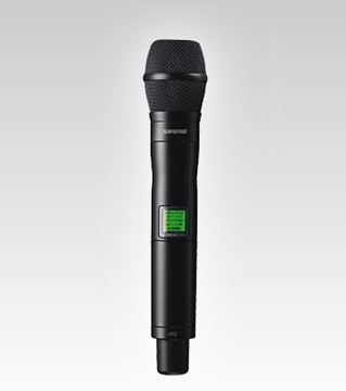 Picture of UR2 Handheld Transmitter with KSM9/BK Microphone, 470 to 530MHz Frequency Band, Black