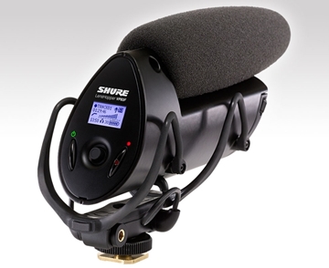 Picture of Camera-mount Shotgun Microphone with Integrated Flash Recording
