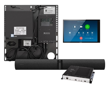 Picture of Crestron Flex Advanced Small Room Conference System with Jabra PanaCast 50 Video Bar and Wall Mounted Control Interface for Zoom Rooms Software