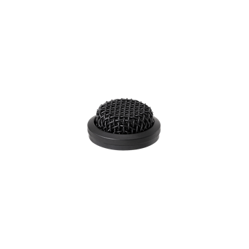 Picture of Miniature Omnidirectional condenser boundary microphone with, self-contained power module, phantom power only, for table or ceiling mount applications, black