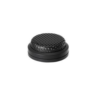 Picture of Omnidirectional condenser boundary microphone with self-contained power module, IPX4 water resistance, phantom power only,for table or ceiling mount applications, black
