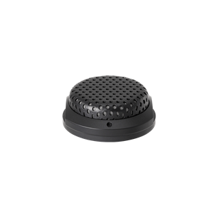 Picture of Cardioid condenser boundary microphone with self-contained power module, IPX4 water resistance phantom power only,for table or ceiling mount applications, black