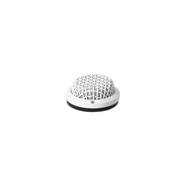 Picture of Miniature Cardioid condenser boundary microphone with self-contained power module, phantom power only, for table or ceiling mount applications, white