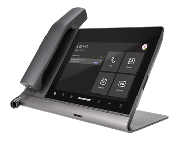 Picture of Crestron Flex 8 in. Audio Desk Phone with Handset for Microsoft Teams Software, International