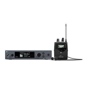 Picture of Wireless stereo monitoring set. Includes (1) SR IEM G4 stereo transmitter, (1) EK IEM G4 stereo bodypack receiver, (1) pair of IE4 earbuds and (1) GA3 rackmount kit, frequency range:A1 (470 - 516 MHz)