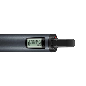 Picture of Handheld transmitter. Microphone capsule not included, frequency range: A (516 - 558 MHz)