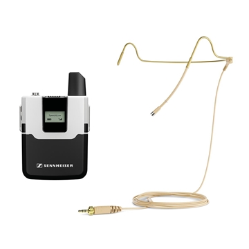 Picture of SpeechLine Digital Wireless Bodypack Kit. Includes (1) SL Bodypack DW and (1)  HS 2 BE (Omnidirectional, Condenser)