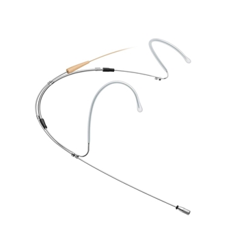 Picture of Neckband Microphone with MKE 1 Microphone Capsule (Omnidirectional, Condenser) with 3-pin Connector. Includes (1) Foam Windshield (Beige), (1) Protection Cap (Beige), (1) Small Protection Cap (Beige), (6) Attachment Clips and (1) Transport Case