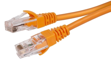 Picture of 0.5ft Zum Wired CAT5e Cable with Link Communication for In-Room Wiring, Plenum, Orange