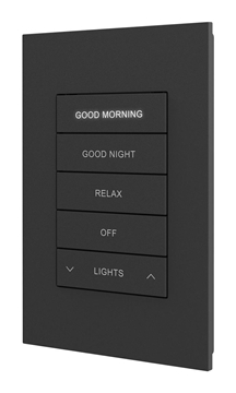 Picture of Horizon 2 In-Wall Keypad with infiNET EX Wireless Communication, 120 VAC, Custom Engraved, Black