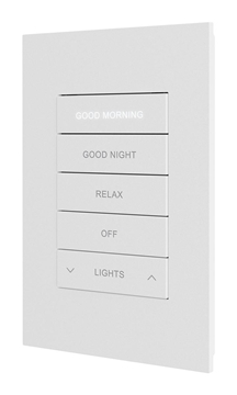 Picture of Horizon 2 In-Wall Keypad with infiNET EX Wireless Communication, 120 VAC, Custom Engraved, White