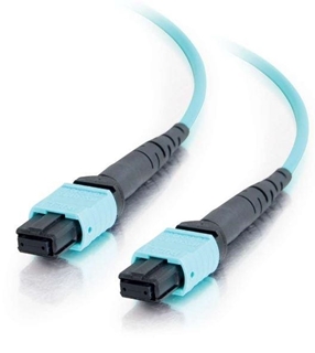 Picture of 49.2ft (15m) MTP&#174; Compatible MPO to MPO Fiber Array Cable Type B OM4 Riser Rated (TAA Compliant) (OFNR)