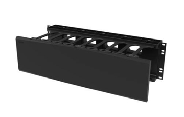 Picture of Horizontal Cable Manager, Single Sided, 3 rack unit, Black