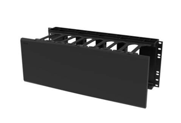 Picture of Horizontal Cable Manager, Single Sided, 4 rack unit, Black